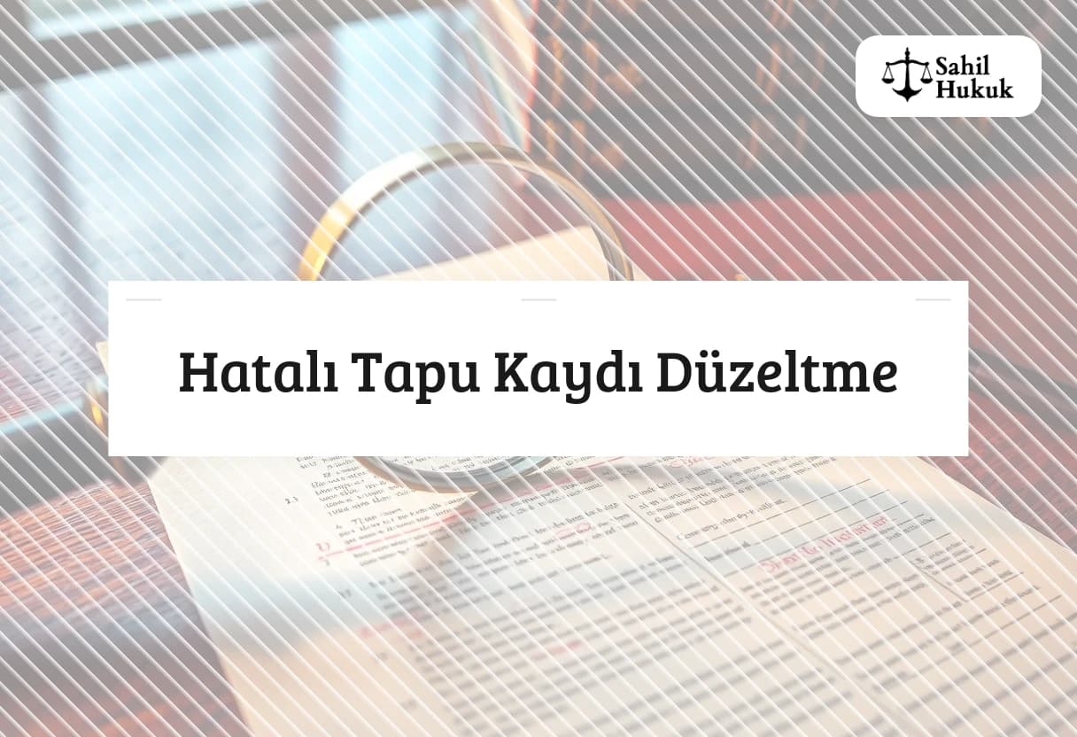 Hatalı Tapu Kaydı Düzeltme