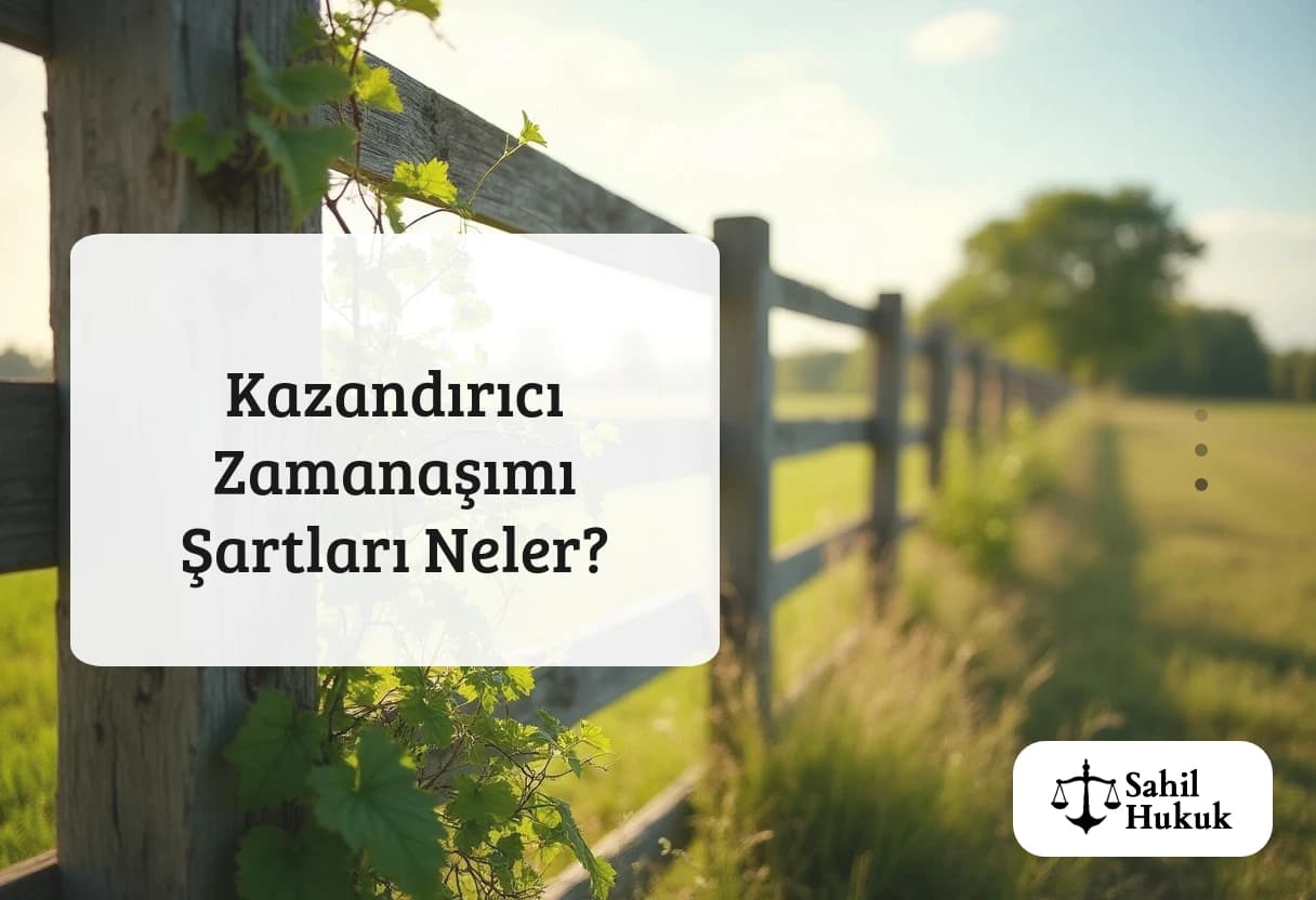 Kazandırıcı Zamanaşımı Şartları Neler?